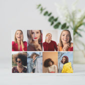 Entwerfen Sie Ihre eigene 8 FotoCollage Ankündigung (Stehend Vorderseite)