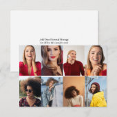 Entwerfen Sie Ihre eigene 8 FotoCollage Ankündigung (Vorne/Hinten)