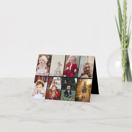 Entwerfen Sie Ihre eigene 8 FotoCollage Ankündigung (Vorderseite)