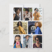 Entwerfen Sie Ihre eigene 8 FotoCollage Ankündigung (Vorderseite)
