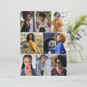 Entwerfen Sie Ihre eigene 8 FotoCollage Dankeskarte (Stehend Vorderseite)