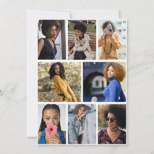 Entwerfen Sie Ihre eigene 8 FotoCollage Dankeskarte