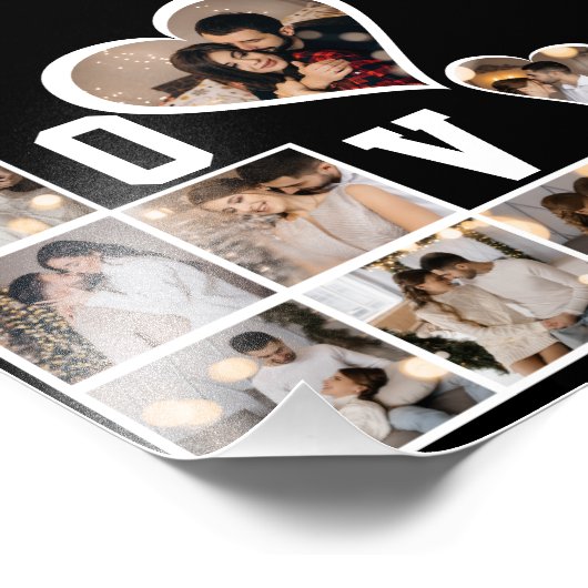 Entwerfen Sie Ihre eigene 8 FotoCollage Fotodruck (Ecke)