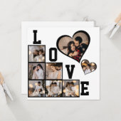 Entwerfen Sie Ihre eigene 8 FotoCollage Karte (Vorderseite/Rückseite Beispiel)