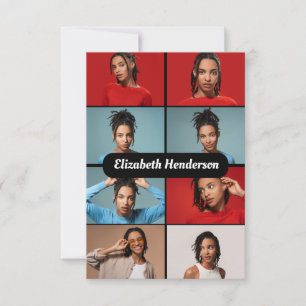 Entwerfen Sie Ihre eigene 8 FotoCollage Karte