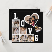 Entwerfen Sie Ihre eigene 8 FotoCollage Karte (Vorderseite/Rückseite Beispiel)