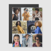 Entwerfen Sie Ihre eigene 8 FotoCollage Magnetkarte (Vorne/Hinten)