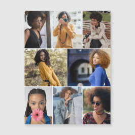 Entwerfen Sie Ihre eigene 8 FotoCollage Magnetkarte