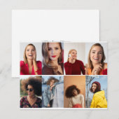 Entwerfen Sie Ihre eigene 8 FotoCollage Mitteilungskarte (Vorne/Hinten)