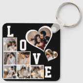Entwerfen Sie Ihre eigene 8 FotoCollage Schlüsselanhänger (Rückseite)