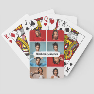 Entwerfen Sie Ihre eigene 8 FotoCollage Spielkarten