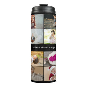 Entwerfen Sie Ihre eigene 8 FotoCollage Thermosbecher