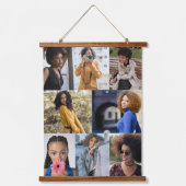 Entwerfen Sie Ihre eigene 8 FotoCollage Wandteppich Mit Holzrahmen (Vorderseite)