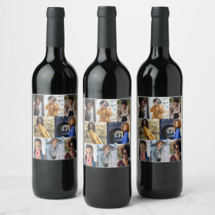 Entwerfen Sie Ihre eigene 8 FotoCollage Weinetikett