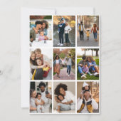 Entwerfen Sie Ihre eigene 9 FotoCollage Ankündigung (Vorderseite)