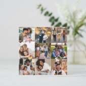 Entwerfen Sie Ihre eigene 9 FotoCollage Ankündigung (Stehend Vorderseite)