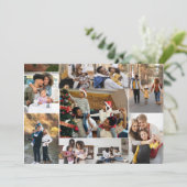 Entwerfen Sie Ihre eigene 9 FotoCollage Ankündigung (Stehend Vorderseite)