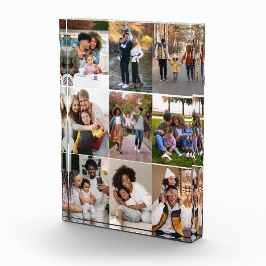 Entwerfen Sie Ihre eigene 9 FotoCollage Fotoblock (Rechts)