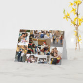 Entwerfen Sie Ihre eigene 9 FotoCollage Karte (Gelbe Blume)