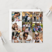 Entwerfen Sie Ihre eigene 9 FotoCollage Karte (Vorderseite/Rückseite Beispiel)