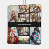 Entwerfen Sie Ihre eigene 9 FotoCollage Keramikornament (Links)