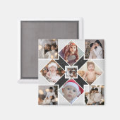 Entwerfen Sie Ihre eigene 9 FotoCollage Magnet (Vorderseite/Rückseite)