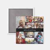 Entwerfen Sie Ihre eigene 9 FotoCollage Magnet (Vorderseite/Rückseite)