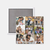 Entwerfen Sie Ihre eigene 9 FotoCollage Magnet (Vorderseite/Rückseite)