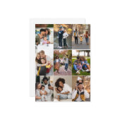 Entwerfen Sie Ihre eigene 9 FotoCollage Mitteilungskarte (Vorderseite/Rückseite Beispiel)