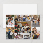 Entwerfen Sie Ihre eigene 9 FotoCollage Mitteilungskarte (Vorne/Hinten)