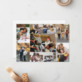 Entwerfen Sie Ihre eigene 9 FotoCollage Mitteilungskarte (Vorderseite/Rückseite Beispiel)