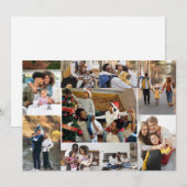 Entwerfen Sie Ihre eigene 9 FotoCollage Mitteilungskarte (Vorne/Hinten)