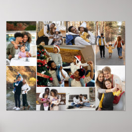 Entwerfen Sie Ihre eigene 9 FotoCollage Poster