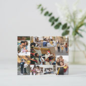 Entwerfen Sie Ihre eigene 9 FotoCollage Postkarte (Stehend Vorderseite)
