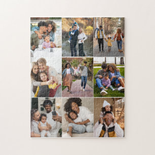 Entwerfen Sie Ihre eigene 9 FotoCollage Puzzle