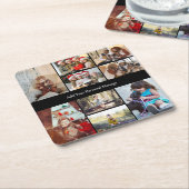 Entwerfen Sie Ihre eigene 9 FotoCollage Rechteckiger Pappuntersetzer (angewinkelt)