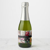 Entwerfen Sie Ihre eigene 9 FotoCollage Schaumweinetikett (Vorderseite)