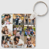 Entwerfen Sie Ihre eigene 9 FotoCollage Schlüsselanhänger (Rückseite)