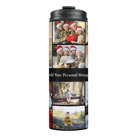 Entwerfen Sie Ihre eigene 9 FotoCollage Thermosbecher (Vorderseite)