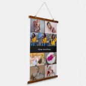 Entwerfen Sie Ihre eigene 9 FotoCollage Wandteppich Mit Holzrahmen (Gewinkelt)