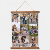 Entwerfen Sie Ihre eigene 9 FotoCollage Wandteppich Mit Holzrahmen (Vorderseite)