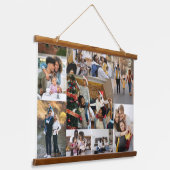 Entwerfen Sie Ihre eigene 9 FotoCollage Wandteppich Mit Holzrahmen (Gewinkelt)