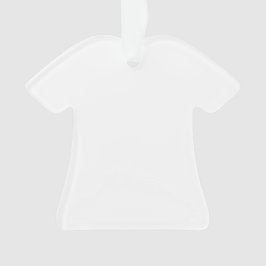 Entwerfen Sie Ihre eigene Acrylt-shirt geformte Ornament