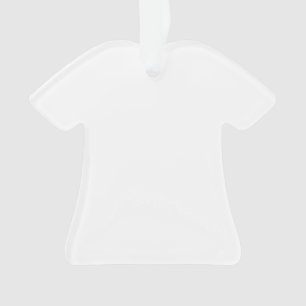 Entwerfen Sie Ihre eigene Acrylt-shirt geformte Ornament