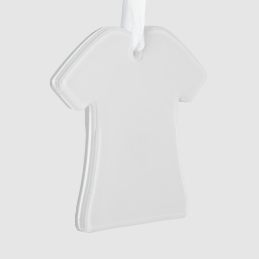 Entwerfen Sie Ihre eigene Acrylt-shirt geformte Ornament (Vorderseite)