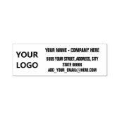 Entwerfen Sie Ihre eigene Adresse selbstfarbige Br Permastempel (Design)