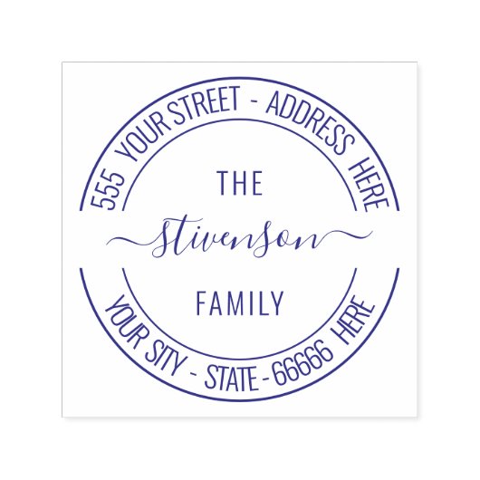 Entwerfen Sie Ihre eigene Adresszeile und Ihre eig Permastempel (Design)