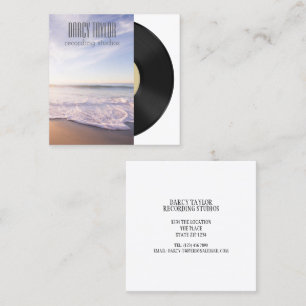 Entwerfen Sie Ihre eigene Albumabdeckung Quadratische Visitenkarte