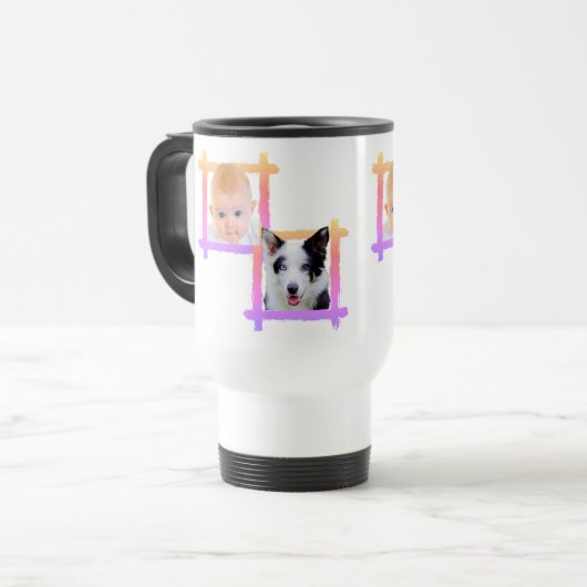 Entwerfen Sie Ihre eigene Baby-Foto-Tasse Reisebecher (Vorderseite Links)