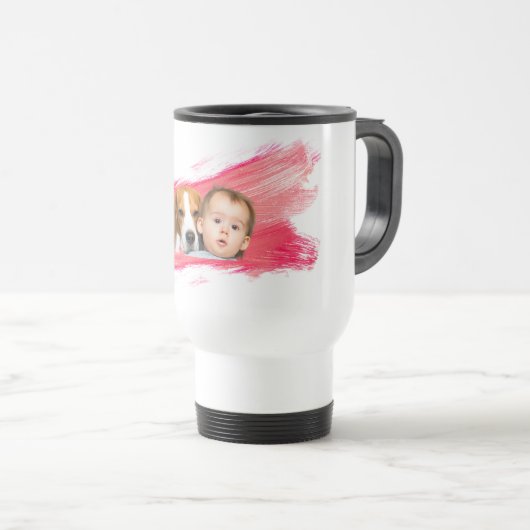 Entwerfen Sie Ihre eigene Baby-Foto-Tasse Reisebecher (VorderseiteRechts)
